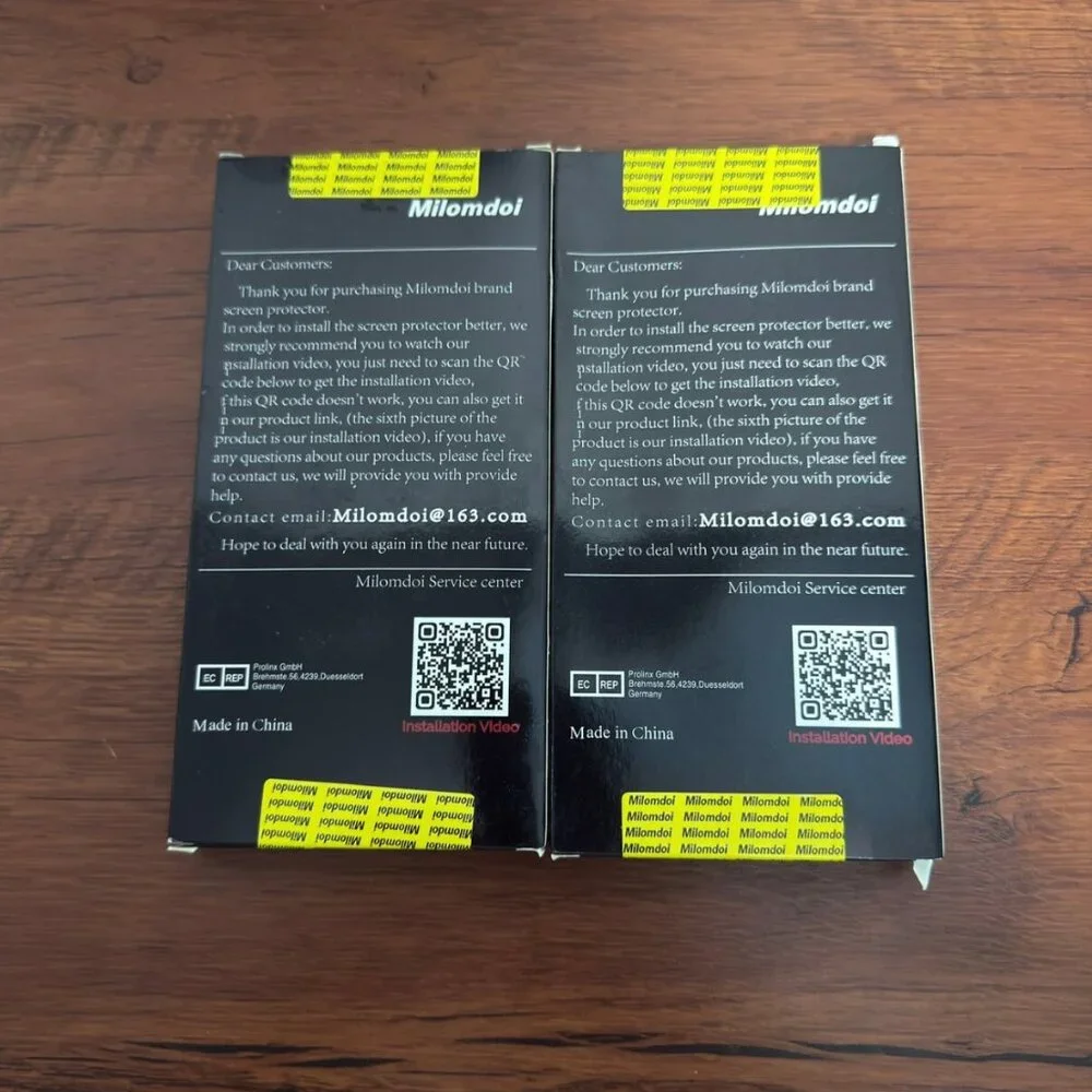 Milomdoi 4+4 Pack Screen Protector Iphone 15 Pro Max Clear